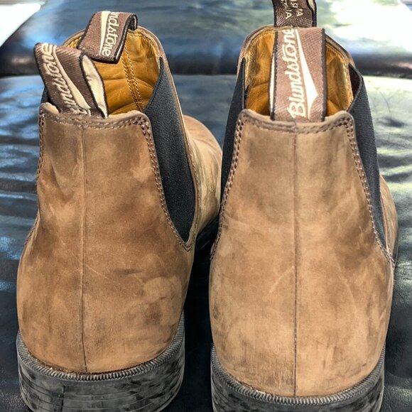 BLUNDSTONE #2391 Made in Australia Men's Suede Chelsea Dress Boot Size12 = US 13 - Picture 5 of 16